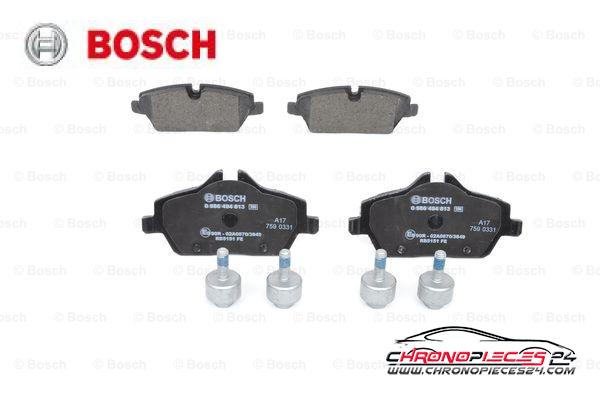 Achat de BOSCH 0 986 494 813 Kit de plaquettes de frein, frein à disque pas chères