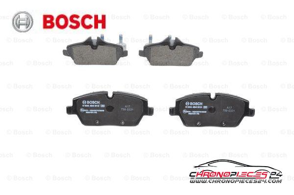 Achat de BOSCH 0 986 494 813 Kit de plaquettes de frein, frein à disque pas chères