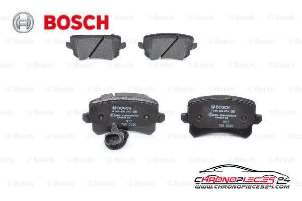 Achat de BOSCH 0 986 494 814 Kit de plaquettes de frein, frein à disque pas chères