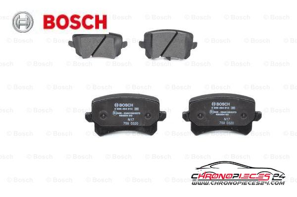 Achat de BOSCH 0 986 494 814 Kit de plaquettes de frein, frein à disque pas chères