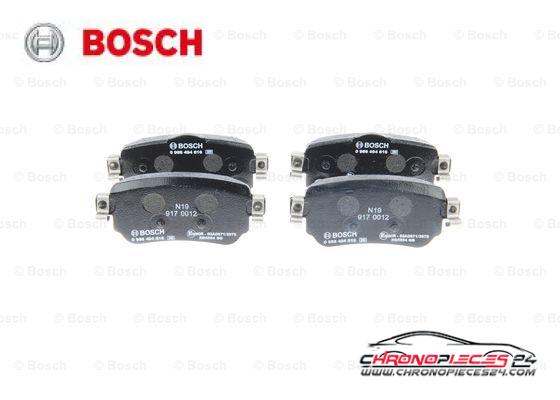 Achat de BOSCH 0 986 494 816 Kit de plaquettes de frein, frein à disque pas chères