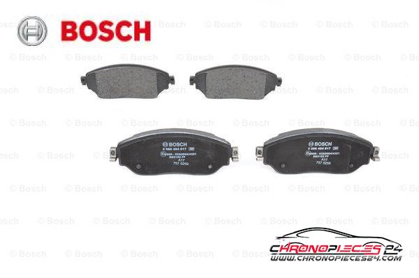 Achat de BOSCH 0 986 494 817 Kit de plaquettes de frein, frein à disque pas chères