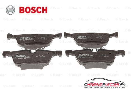 Achat de BOSCH 0 986 494 819 Kit de plaquettes de frein, frein à disque pas chères