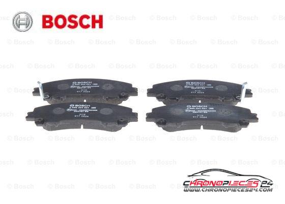 Achat de BOSCH 0 986 494 821 Kit de plaquettes de frein, frein à disque pas chères