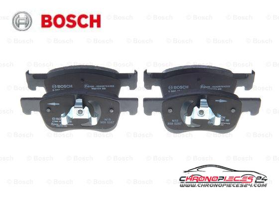 Achat de BOSCH 0 986 494 823 Kit de plaquettes de frein, frein à disque pas chères