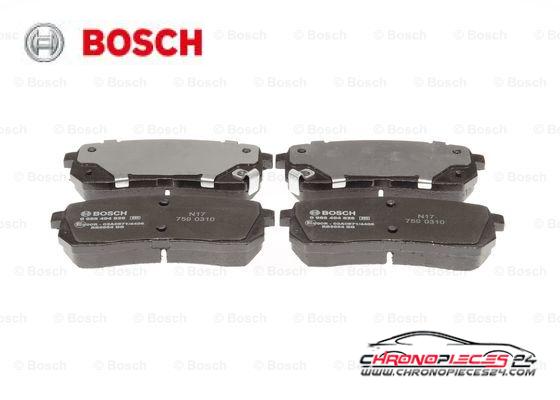 Achat de BOSCH 0 986 494 828 Kit de plaquettes de frein, frein à disque pas chères