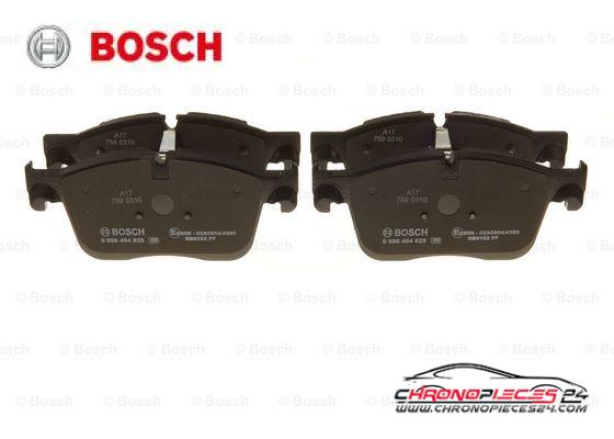 Achat de BOSCH 0 986 494 829 Kit de plaquettes de frein, frein à disque pas chères