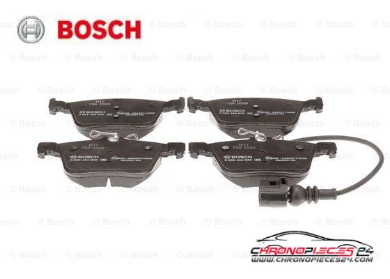 Achat de BOSCH 0 986 494 835 Kit de plaquettes de frein, frein à disque pas chères