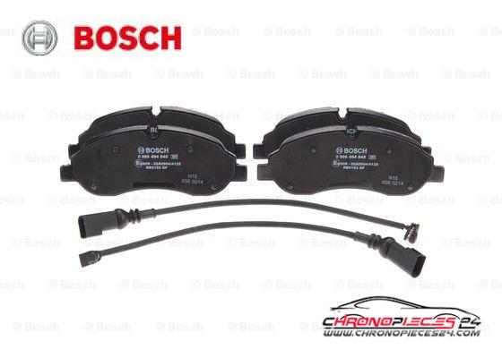 Achat de BOSCH 0 986 494 845 Kit de plaquettes de frein, frein à disque pas chères