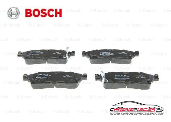 Achat de BOSCH 0 986 494 858 Kit de plaquettes de frein, frein à disque pas chères