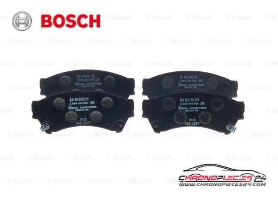 Achat de BOSCH 0 986 494 860 Kit de plaquettes de frein, frein à disque pas chères