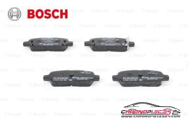 Achat de BOSCH 0 986 494 861 Kit de plaquettes de frein, frein à disque pas chères