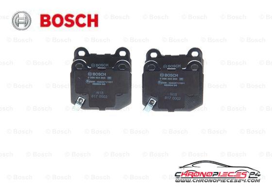 Achat de BOSCH 0 986 494 865 Kit de plaquettes de frein, frein à disque pas chères