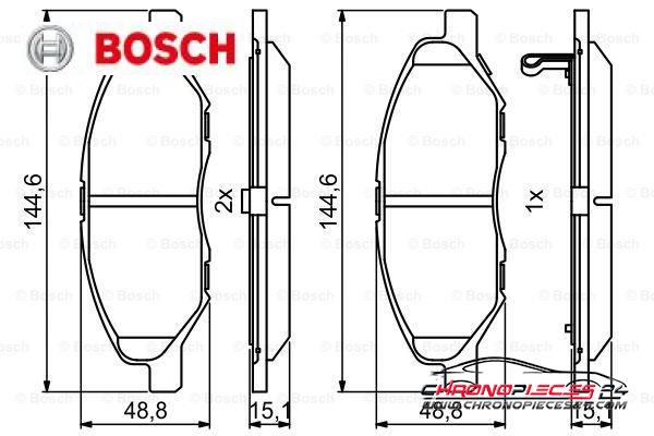 Achat de BOSCH 0 986 494 867 Kit de plaquettes de frein, frein à disque pas chères