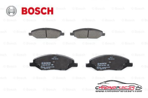 Achat de BOSCH 0 986 494 867 Kit de plaquettes de frein, frein à disque pas chères