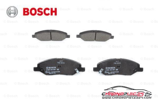 Achat de BOSCH 0 986 494 867 Kit de plaquettes de frein, frein à disque pas chères