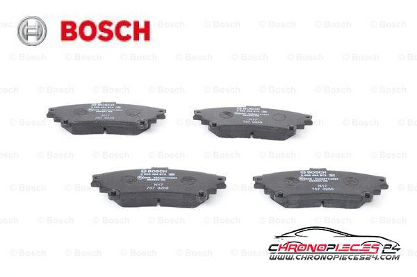 Achat de BOSCH 0 986 494 873 Kit de plaquettes de frein, frein à disque pas chères