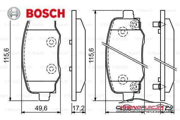 Achat de BOSCH 0 986 494 930 Kit de plaquettes de frein, frein à disque pas chères