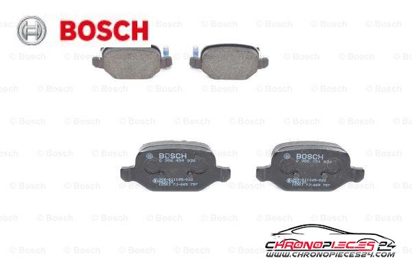 Achat de BOSCH 0 986 494 934 Kit de plaquettes de frein, frein à disque pas chères