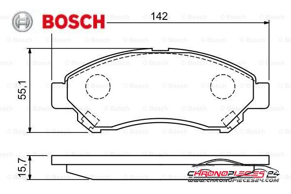 Achat de BOSCH 0 986 494 936 Kit de plaquettes de frein, frein à disque pas chères