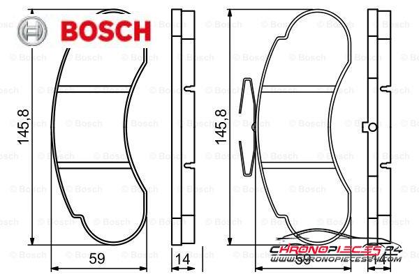 Achat de BOSCH 0 986 494 942 Kit de plaquettes de frein, frein à disque pas chères