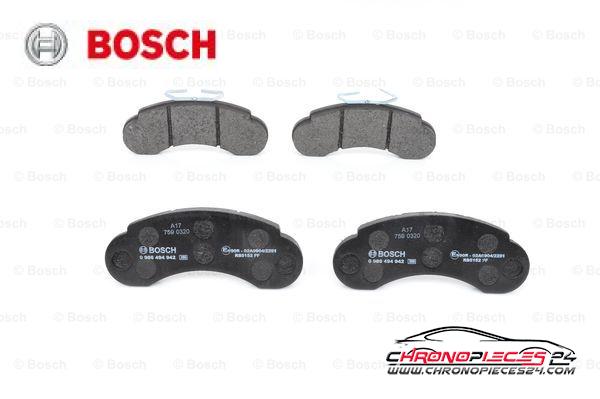 Achat de BOSCH 0 986 494 942 Kit de plaquettes de frein, frein à disque pas chères