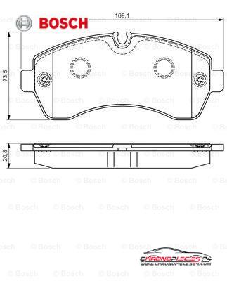 Achat de BOSCH 0 986 495 107 Kit de plaquettes de frein, frein à disque pas chères