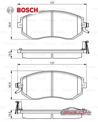 Achat de BOSCH 0 986 495 125 Kit de plaquettes de frein, frein à disque pas chères