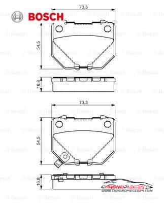 Achat de BOSCH 0 986 495 137 Kit de plaquettes de frein, frein à disque pas chères