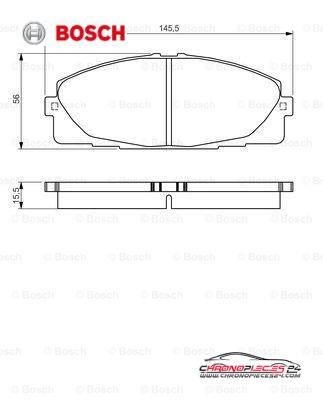 Achat de BOSCH 0 986 495 152 Kit de plaquettes de frein, frein à disque pas chères