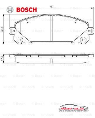 Achat de BOSCH 0 986 495 169 Kit de plaquettes de frein, frein à disque pas chères