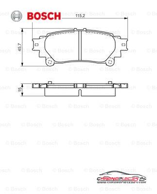 Achat de BOSCH 0 986 495 174 Kit de plaquettes de frein, frein à disque pas chères