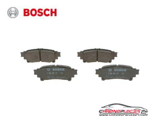 Achat de BOSCH 0 986 495 174 Kit de plaquettes de frein, frein à disque pas chères