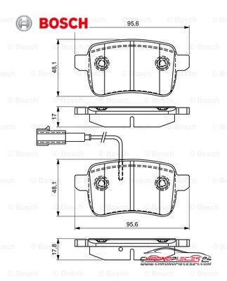 Achat de BOSCH 0 986 495 305 Kit de plaquettes de frein, frein à disque pas chères