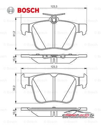 Achat de BOSCH 0 986 495 346 Kit de plaquettes de frein, frein à disque pas chères