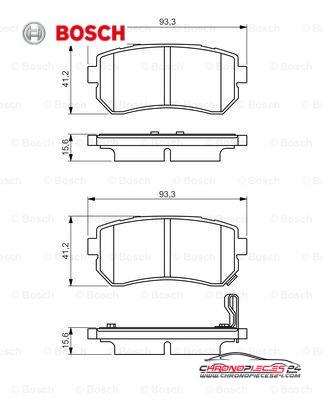 Achat de BOSCH 0 986 495 354 Kit de plaquettes de frein, frein à disque pas chères