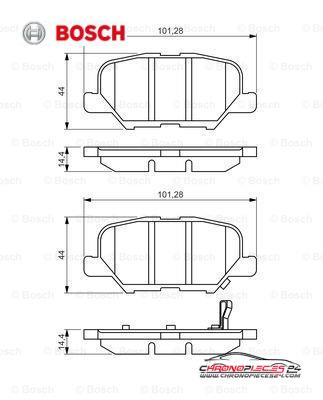 Achat de BOSCH 0 986 495 358 Kit de plaquettes de frein, frein à disque pas chères