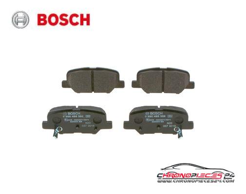 Achat de BOSCH 0 986 495 358 Kit de plaquettes de frein, frein à disque pas chères