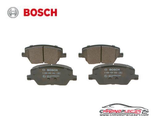 Achat de BOSCH 0 986 495 392 Kit de plaquettes de frein, frein à disque pas chères