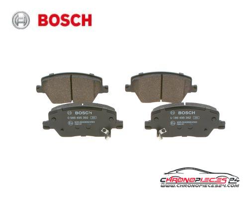 Achat de BOSCH 0 986 495 392 Kit de plaquettes de frein, frein à disque pas chères