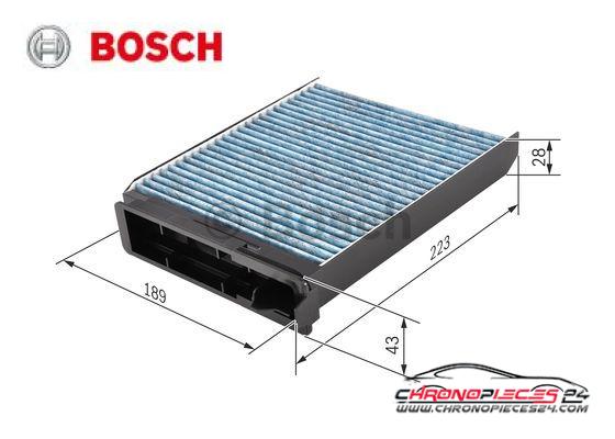 Achat de BOSCH 0 986 628 502 Filtre, air de l'habitacle FILTRE+ pas chères