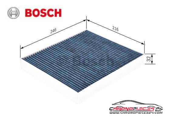 Achat de BOSCH 0 986 628 504 Filtre, air de l'habitacle FILTRE+ pas chères