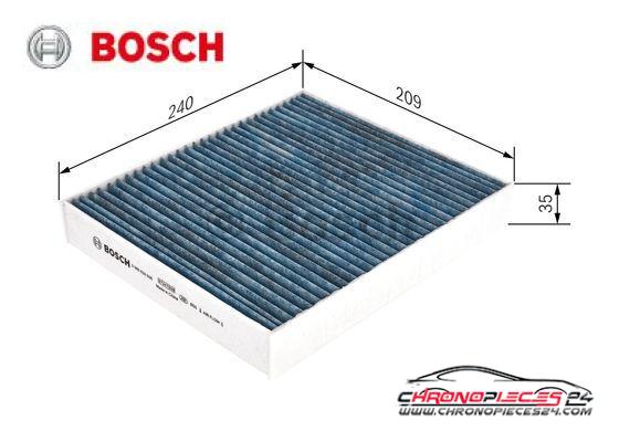 Achat de BOSCH 0 986 628 506 Filtre, air de l'habitacle FILTRE+ pas chères