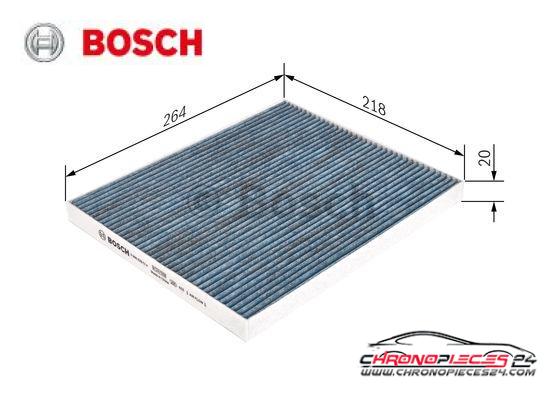 Achat de BOSCH 0 986 628 514 Filtre, air de l'habitacle FILTRE+ pas chères