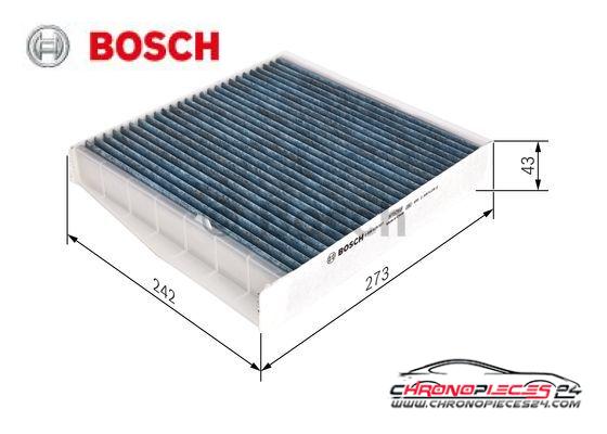 Achat de BOSCH 0 986 628 521 Filtre, air de l'habitacle FILTRE+ pas chères