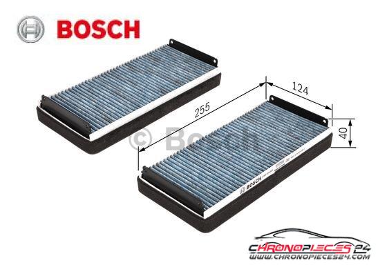 Achat de BOSCH 0 986 628 528 Filtre, air de l'habitacle FILTRE+ pas chères