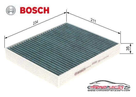 Achat de BOSCH 0 986 628 536 Filtre, air de l'habitacle FILTRE+ pas chères