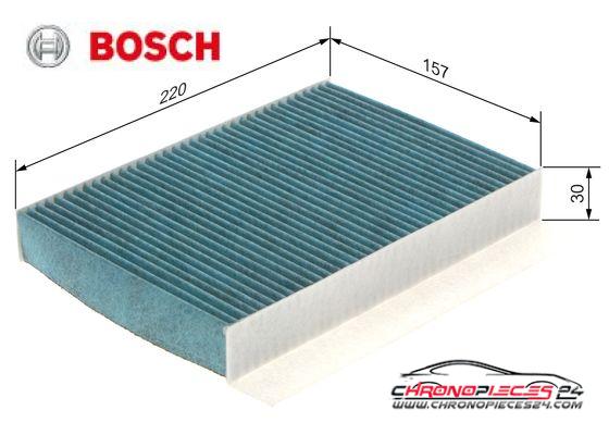 Achat de BOSCH 0 986 628 542 Filtre, air de l'habitacle FILTRE+ pas chères