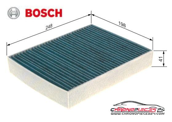 Achat de BOSCH 0 986 628 543 Filtre, air de l'habitacle FILTRE+ pas chères