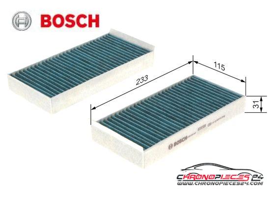 Achat de BOSCH 0 986 628 544 Filtre, air de l'habitacle FILTRE+ pas chères